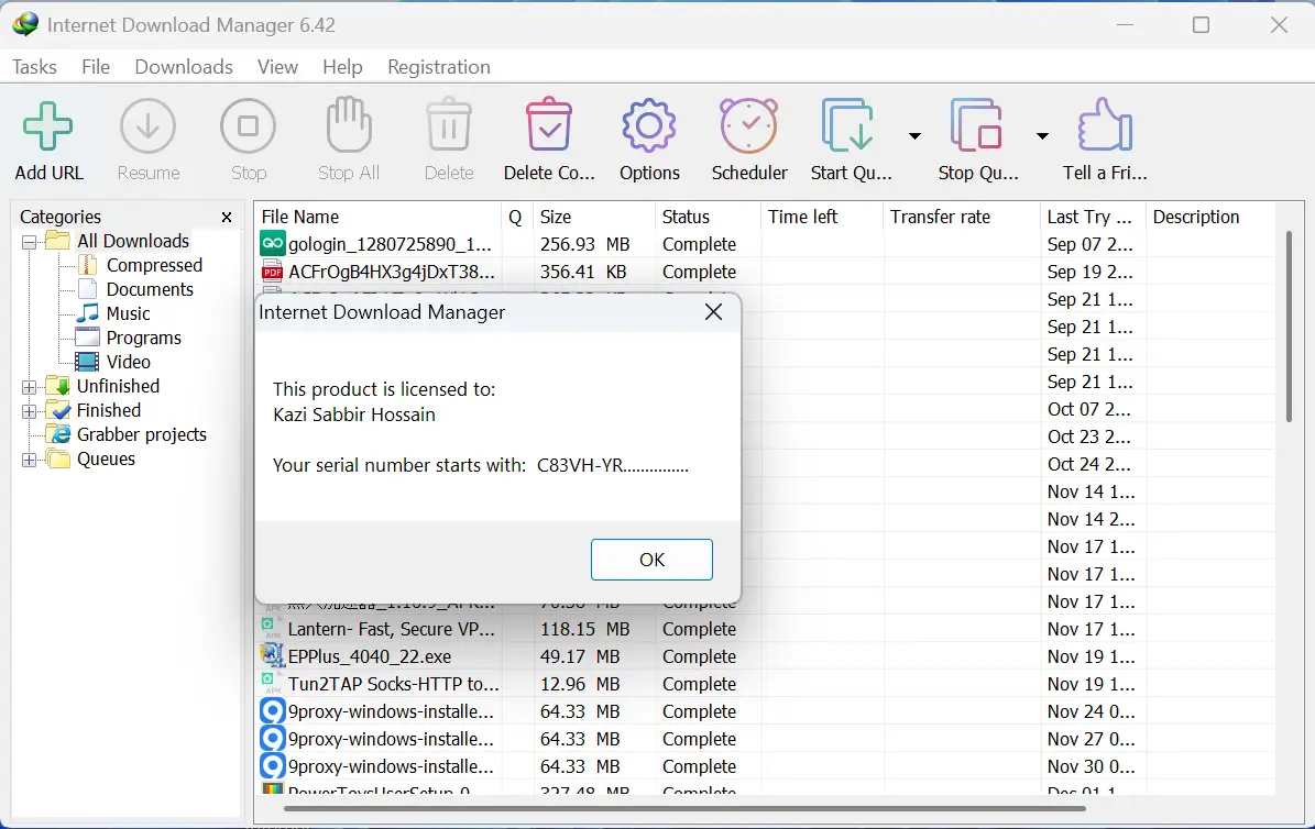 Internet Download Manager(IDM) Lifetime License Key(1)
